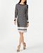 Charter Club Petite Contrasting-Print Shift Dress, Created for Macy's