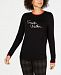 Charter Club Petite Printed Sweater, Created for Macy's