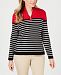 Karen Scott Petite Cotton Striped Sweater, Created for Macy's