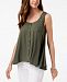 Style & Co Petite Button-Front Blouse, Created for Macy's