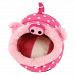 Accessories Bed and Hamster House Cage for Mini Animals such Guinea Pigs, Small Dogs - pink / L