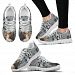 Afghan Hound Black White Dog Print Running Shoes For Women-Free Shipping - Women's Sneakers - White - Afghan Hound Black White Dog Print Running Shoes For Women-Free Shipping / US6 (EU37)