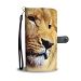 Aggressive Lion Print Wallet Case- Free Shipping - LG K10