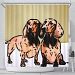 Amazing Dachshund Dog Print Shower Curtain-Free Shipping - Shower Curtain - Amazing Dachshund Dog Print Shower Curtain-Free Shipping