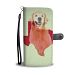 Amazing Golden Retriever Dog Love Print Wallet Case-Free Shipping-TX State - HTC 11