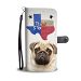 Amazing Pug Dog Print Wallet Case-Free Shipping-TX State - Motorola Droid Turbo 2