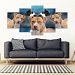 American Staffordshire Terrier Print- Piece Framed Canvas- Free Shipping - 5 Piece Framed Canvas - American Staffordshire Terrier Print- 5 Piece Framed Canvas- Free Shipping / Framed