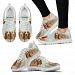 Basset Hound Creamy Power Mints Print Running Shoes For Women-Free Shipping - Women's Sneakers - White - Basset Hound Creamy Power Mints Print Running Shoes For Women-Free Shipping / US7 (EU38)