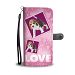 Beagle Dog with Love Print Wallet Case-Free Shipping - iPhone X