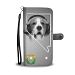 Beagle On White Print Wallet Case- Free Shipping-NV State - Samsung Galaxy S7