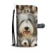 Bearded Collie Dog In Lots Print Wallet Case-Free Shipping - Samsung Galaxy S5