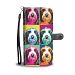 Bearded Collie Pattern Print Wallet Case- Free Shipping - HTC Bolt