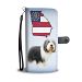 Bearded Collie Print Wallet Case-Free Shipping-GA State - iPhone 8