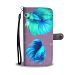 Betta Fish (Siamese Fighting Fish) On Hearts Print Wallet Case-Free Shipping - Samsung Galaxy S9