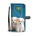 Bichon Frise Puppies Print Wallet Case- Free Shipping-NV State - Samsung Galaxy S6 Edge PLUS