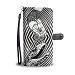 Black & White Snake Print Wallet Case-Free Shipping - HTC Bolt