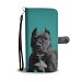 Black Pitbull Dog Print Wallet Case-Free Shipping - Samsung Galaxy S9