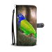 Blue Headed Parrot Print Wallet Case-Free Shipping - Huawei P10