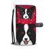 Border Collie Dog On Red Print Wallet Case-Free Shipping - Samsung Galaxy Note 5
