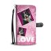 Border Collie Dog with Love Print Wallet Case-Free Shipping - iPhone 8