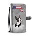 Boston Terrier Print Wallet Case-Free Shipping-MA State - Samsung Galaxy Note 7