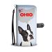 Boston Terrier Print Wallet Case-Free Shipping-OH State - iPhone 8