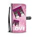 Boston Terrier with Love Print Wallet Case-Free Shipping - Samsung Galaxy S9 PLUS