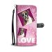 Boxer Dog with Love Print Wallet Case-Free Shipping - Samsung Galaxy Core PRIME G360