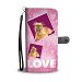 Brussels Griffon Dog with Love Print Wallet Case-Free Shipping - Samsung Galaxy J5
