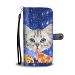 Cat eat pizza Print Wallet Case-Free Shipping - iPhone 7 / 7s