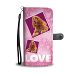 Cocker Spaniel Dog with Love Print Wallet Case-Free Shipping - Samsung Galaxy S4