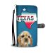 Cocker Spaniel Print Wallet Case-Free Shipping-TX State - iPhone 4 / 4s