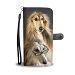 Cute Afghan Hound Dog Print Wallet Case-Free Shipping - iPhone 5 / 5s / 5c / SE / SE 2