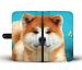 Cute Akita Dog Print Wallet Case-Free Shipping - Samsung Galaxy S7