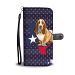Cute Basset Hound Dog Print Wallet Case-Free Shipping-TX State - iPhone 7 / 7s