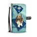 Cute Basset Hound Dog Print Wallet Case-Free Shipping-SC State - LG Q8