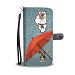 Cute Basset Hound Print Wallet Case-Free Shipping-IL State - Google Pixel