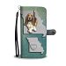 Cute Basset Hound Print Wallet Case-Free Shipping-MO State - Samsung Galaxy S8