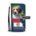 Cute Beagle Dog Print Wallet Case-Free Shipping-MO State - iPhone 6 / 6s