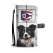 Cute Border Collie Print Wallet Case-Free Shipping-OH State - iPhone 8 Plus