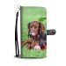 Cute Dachshund Dog Print Wallet Case-Free Shipping - Samsung Galaxy S8