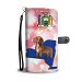 Cute Dachshund Dog Print Wallet Case-Free Shipping-NY State - Samsung Galaxy S8 PLUS