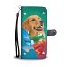 Cute Golden Retriever Print Wallet Case- Free Shipping-TX State - iPhone 7 Plus / 7s Plus