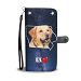 Cute Labrador Retriever Print Wallet Case- Free Shipping-IA State - HTC 11