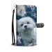 Cute Maltese Dog Print Wallet Case-Free Shipping - iPhone 4 / 4s