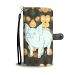 Cute Middle White Pig with slide lights Print Wallet Case-Free Shipping - Samsung Galaxy S6