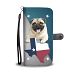 Cute Pug Print Wallet Case- Free Shipping-TX State - OnePlus 5 / 5T