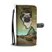 Cute Pug Print Wallet Case-Free Shipping-IL State - iPhone X