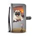 Cute Pug Print Wallet Case-Free Shipping-IN State - Samsung Galaxy S9