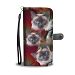 Cute Siamese Cat Print Wallet Case- Free Shipping - HTC 11